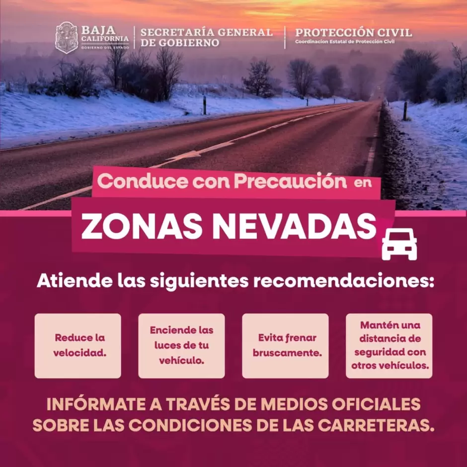 Precipitaciones y nevadas por tormenta invernal
