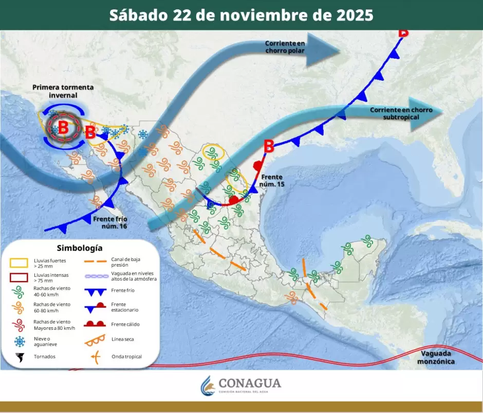 Precipitaciones y nevadas por tormenta invernal