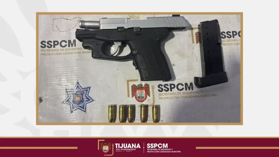 Presunto responsable de robo con violencia con arma de fuego