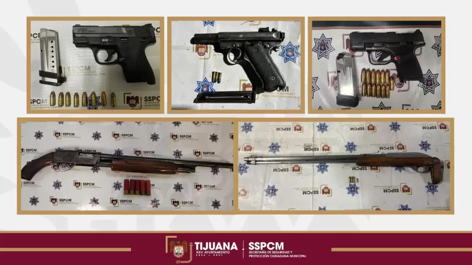 Personas armadas detenidas en distintas intervenciones