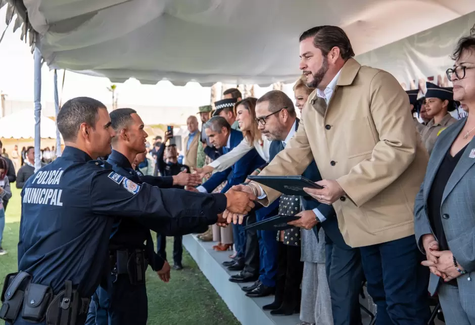 Ceremonia de Graduacin de nuevos elementos policiacos