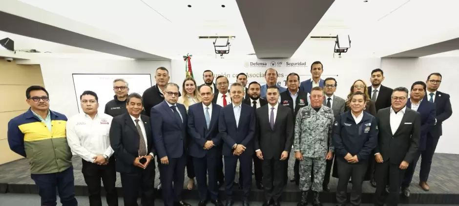 Gabinete de Seguridad fortalece la cooperacin con cmaras y asociaciones del autotransporte