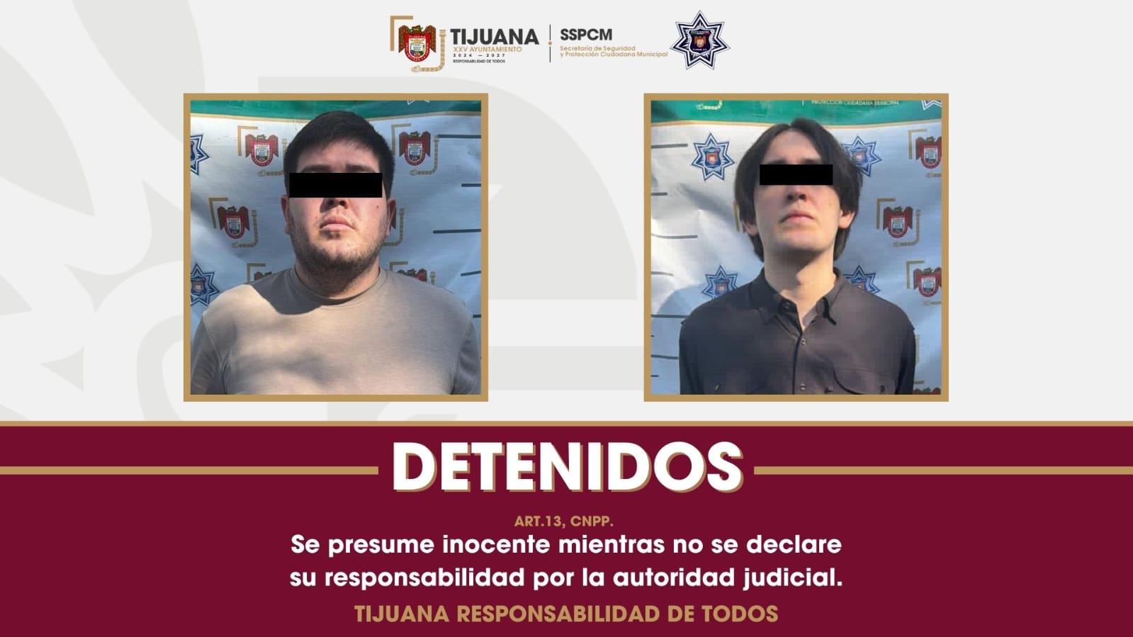 Detiene Policía Municipal de Tijuana a dos personas armadas tras ...