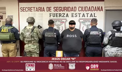 Detenido objetivo prioritario en Mexicali