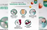 Recomendaciones de la CFE para iluminar tus fiestas de fin de ao de forma segura