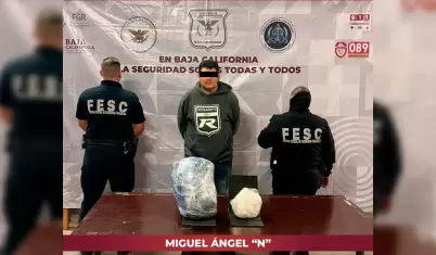 Detenido con vehculo robado y dosis de cristal en Tijuana