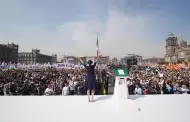Ante 600 mil personas en el zcalo, Sheinbaum sostiene: Mxico avanza con dignidad, con justicia, con unidad y con la fuerza invencible de su pueblo