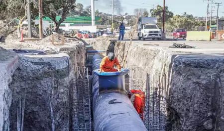 Avance de obra del nuevo tramo del acueducto Florido-Aguaje