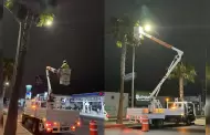 Avanza gobierno de Claudia Agatn con programa de mantenimiento de alumbrado pblico