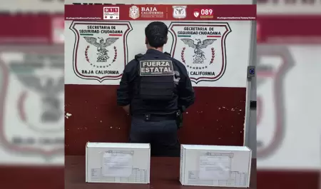 Aseguran arma, cartuchos y vehculo tras persecucin en Mexicali