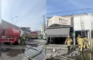 Incendio en comercios del Centro de Tijuana moviliz a equipos de emergencia