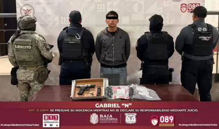 Detenido con arma y droga en Tijuana