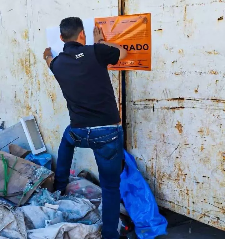 Clausura de recicladora por incumplir con los requerimientos necesarios para su operación