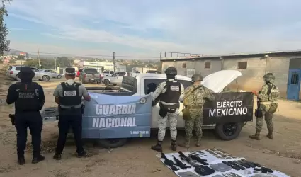 Grupo de Coordinaci�n BC asegura arsenal en Tecate
