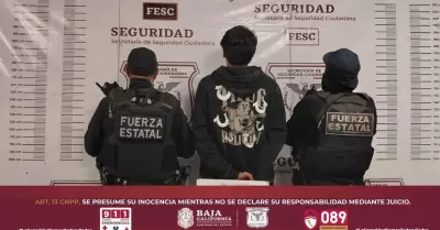 Menor detenido con arma en Tijuana