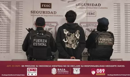 Menor detenido con arma en Tijuana