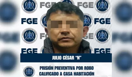 Detenido por robo calificado a casa habitaci�n