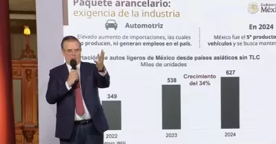 Marcelo Ebrard presenta paquete arancelario