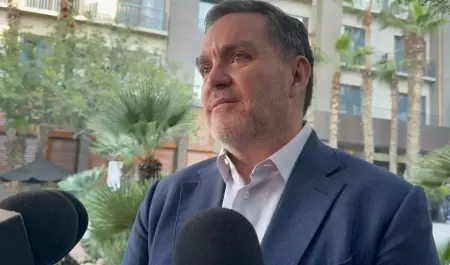 Federico D�ring, diputado federal del PAN, durante una declaraci�n a medios sobr