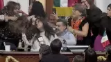 Pelea en Congreso de la Ciudad de M�xico