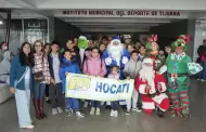 Celebra SSPCM fiestas navide�as con ni�as, ni�os, de casas de hogar