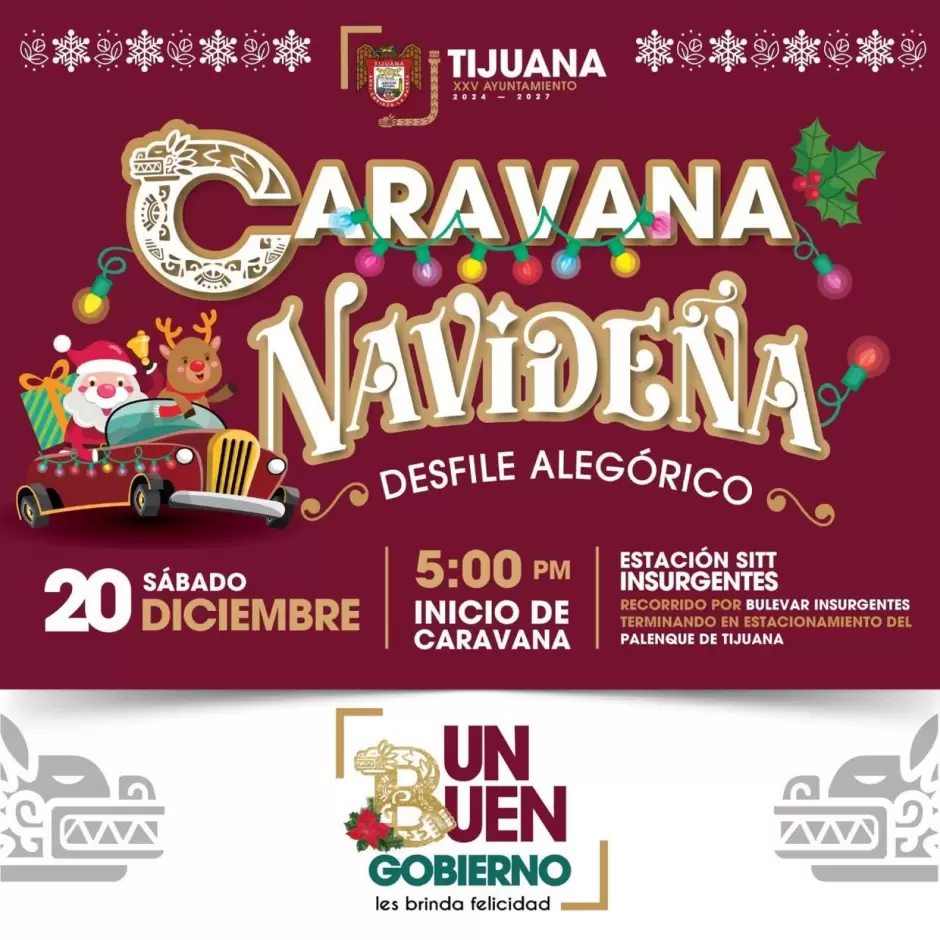 Caravana Navideña el próximo 20 de diciembre