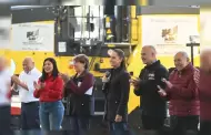 Presidenta Sheinbaum entrega trenes de pavimentaci�n en Edomex