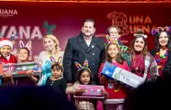 Encabeza Ismael Burgue�o Ruiz caravana navide�a y entrega de cenas