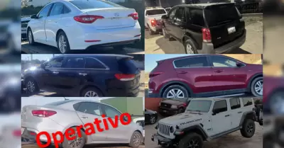 Fiscal�a recupera 11 veh�culos con reporte de robo en Tijuana