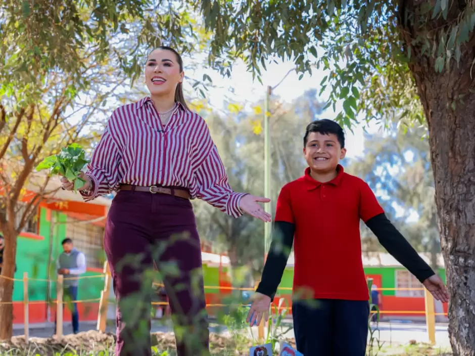 Impulsa la salud alimentaria Gobierno de Marina del Pilar con huertos escolares y comunitarios