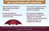 Secretar�a del Agua emite recomendaciones para prevenir incidentes durante lluvias