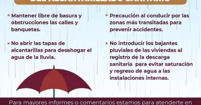 Recomendaciones para prevenir incidentes durante lluvias