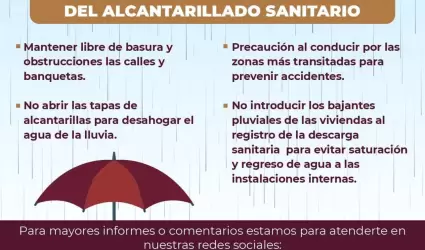 Recomendaciones para prevenir incidentes durante lluvias