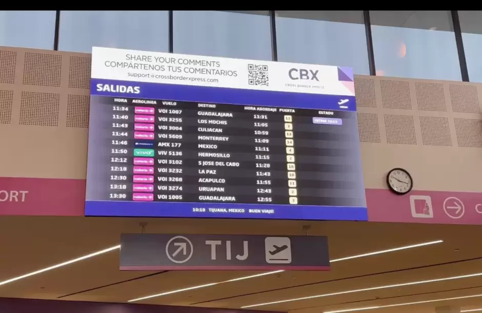 CBX aeropuerto Tijuana