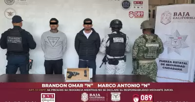 Detenidos con arma de fuego durante patrullaje de la FESC