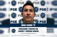 Obtiene FGE vinculaci�n a proceso contra sujeto por los delitos de lesiones y violencia familiar