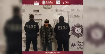 Detenido por agredir a su pareja en vivienda de Tijuana