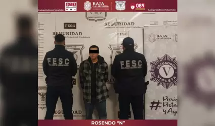 Detenido por agredir a su pareja en vivienda de Tijuana