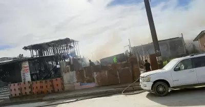 Incendio de siete viviendas en Villa del Campo