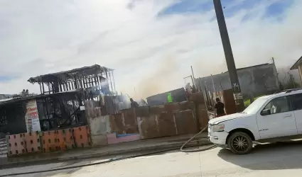 Incendio de siete viviendas en Villa del Campo