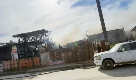 Incendio de siete viviendas en Villa del Campo