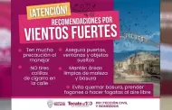 Gobierno de Tecate emite recomendaciones preventivas ante presencia de fuertes vientos