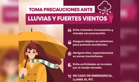 Lluvias fuertes a muy fuertes durante fin de a�o