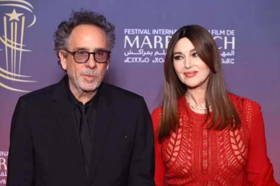 septiembre-tim burton y monica bellucci