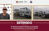 Controlan Bomberos Tijuana incendio en yonque y detiene la Polic�a Municipal a presunto responsable