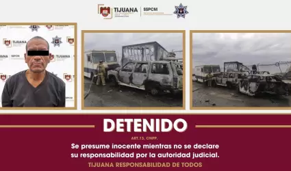 Detenido por preseunto incendio en yonque