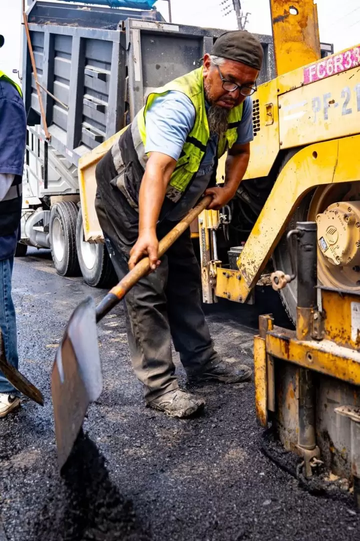 Obras de pavimentaci�n en Ensenada