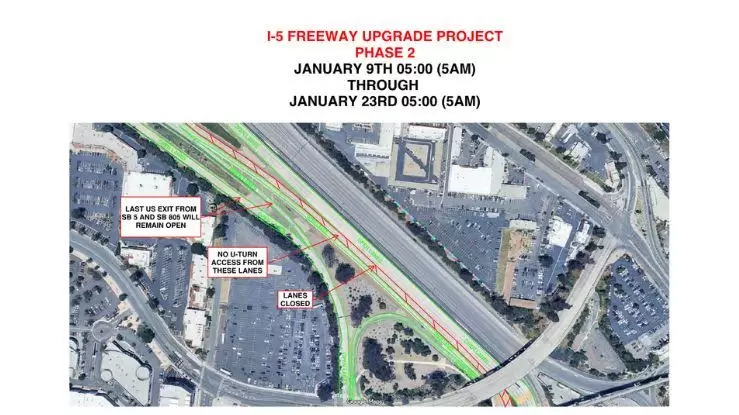Las obras en la I-5 Sur se realizar�n en enero y afectar�n el acceso a la garita de San Ysidro