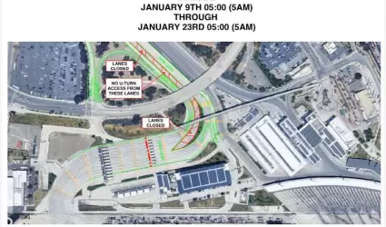Las obras en la I-5 Sur se realizar�n en enero y afectar�n el acceso a la garita