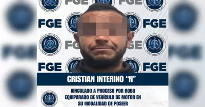 Vinculado a proceso por robo equiparado de veh�culo de motor